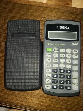 Texas Instruments TI-30Xa Scientific Calculator in Black and Gray